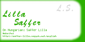 lilla saffer business card